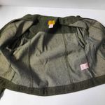 Ruby Rd Petite Womens Beaded Denim Jacket 10P Green Zip Embellished Boho Western Photo 5