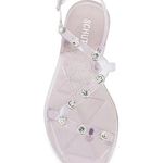 Schutz  Bria Crystal Clear Jelly Embellished Sandal with Dust‎ Bag Size 6 NIB Photo 2