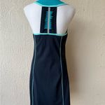 Title Nine $89 T9 US M Navy Twisted Sister Racerback Active Sport Bra Dress EUC Photo 2