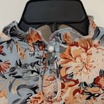 Floral Long Sleeve Women's Top Blue Photo 5