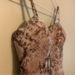 Xhilaration Snakeskin Dress Midi Spaghetti Strap Summer Spring Photo 2