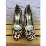 Bebe Y2K Safari Textured Leopard Print Party Wear Platform Stilettos Size 7M Photo 3