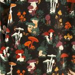 LA Soul Mushroom Garden Print Hoodie Womens Size Large Front Pocket Cotton Blend Black Photo 7