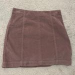 Free People  Corduroy Mini Skirt Brown Photo 0