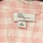 Lisa Marie Fernandez x Target Pink Gingham Dress Button Front Tie Waist Size XL Photo 3