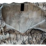 VERO MODA  Womens Dress Size XL White Black Short Sleeve Drop Waist Lined V Neck Photo 4