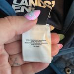 Lands' End Women XLT Tall Blue Quilted Reversible Barn Coat Snap Pocket Primaloft Photo 8