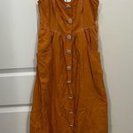 TALULAH La Maison Orange Ablaze Midi Dress Size Large $260 Photo 1