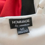 Hommage  Red and Black Pencil Dress Sz Small Photo 8