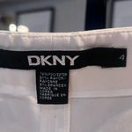 DKNY White Slim Fit Side Slit Dress Pants Size 4 Photo 5