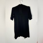 Delirious Black & Red Layered Tunic Dress Small Faux Leather Shoulder Detail Photo 6