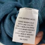 Fenn Wright Manson  Teal Long Sleeve Top with Black Trim 100%ExtrafineMerinoWool Photo 6