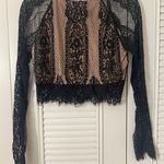 Charlotte Russe Black lace shirt Photo 1