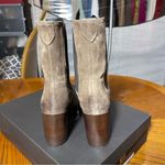 Emanuele CRASTO NWT Womens Riding Boots Brown Leather Mid Calf Pull On 10 EUR 40 Photo 11