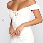Windsor White Scrunch Bodycon Dress Photo 2