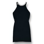 Endless Rose Anthropologie  M Black Knit Rhinestone Trim Wedding Guest Mini Dress Photo 6