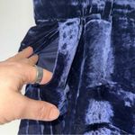 J.Crew  Crushed Velvet Wide Leg Trouser Pants Blue Size 16 Photo 3