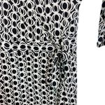 Bisou Bisou  Women’s Sz 8 Michele Bohbot Long Sleeve Wrap Midi Dress Link Chain Photo 5