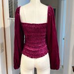 Anthropologie Puff-Sleeved Velvet Blouse Photo 6