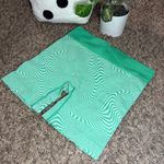 Green Wavy Seamless High‑Waist Knit Shorts • Medium Photo 2