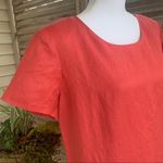 Adolfo NWT  Studio Coral Linen Maxi Dress Vintage 12 Photo 2