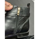 Tommy Hilfiger Rumore Black Ankle Boots with Gold Accents Size 7 Photo 5
