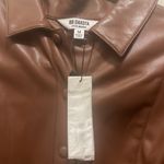 BB Dakota by Steve Madden Lima Faux Leather Mini Shirtdress Cognac Photo 5