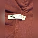 ZARA  Dusty Pink Ruched Mini Dress Photo 3