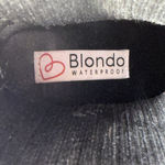 Blondo  Ikler Waterproof Women’s Black Leather Mid-Calf Pull On Knit Booties 7.5M Photo 7