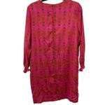 NWT Vilagallo Allegra Silk Shift Dress 42 10 Pink‎ Orange Floral Long Sleeve Pink Photo 1