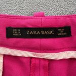ZARA BASIC Womens Pink Tailored Trousers Cropped Ankle Length Size M Classic Size M Photo 5