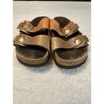 Birkenstock Arizona Sandals Gold Metallic Leather Buckle Size EU 36 US 5.5 Photo 1