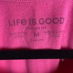 Life is Good Women's Size M Crusher Tee Celestial Peace Out Pink Short Sleeve Photo 4
