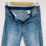 & Denim by H&M Slim Regular Waist Jeans Women 28 Medium Wash Denim Ripped Knees Blue Photo 8