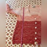 Gispa Italian Knit Pink Ombré Cardigan Tank Set Size L Size L Photo 9