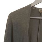 DONNI ribbed cardigan pockets one size fits all grayish taupe oatmeal color Gray Photo 5