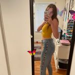 Knox Rose Embroidered Jean Shorts Mid Rise 8 Photo 1