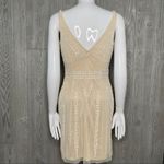 Bebe  1920 inspired beaded & sequin sheath body con flapper style dress size 4 Photo 4