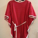 1980s Vintage Red white polka dot kimono style butterfly bell sleeve top blouse belted cinch waist Size S, measurement in pics Excellent condition Photo 1