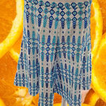 WD NY White Light and Dark‎ Blue Skirt Dress Size 12 Photo 0