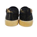 Chocolat Blu Noella Black/Gold Genuine Calf Hair Sneakers By Size 37 6.5-7 Photo 6