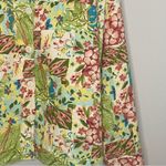 Coldwater Creek  Jacket Button Cotton Floral Patchwork Pink Green Size X-Large Photo 2