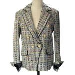 Generation Love Eliza double-breasted tweed blazer. size SMALL Photo 10