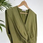 Mango 🆕 MNG |  Lyocell Draped Wrap Dress Photo 9