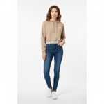 Adidas  Originals Trefoil Cropped Hoodie sweatshirt in a beige/tan color Photo 2