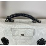 Rebecca Minkoff NWOT  Genuine Leather Snakeskin Top Handle Crossbody Flap Bag Photo 4