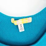 Urban Outfitters  Cut Out Side Ribbed Knit Tank Top M‎ Blue Photo 4