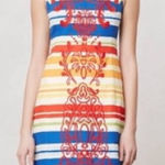 Anthropologie ANTHRO Tabitha Multi‎ Stripe Totem Shift Dress 6 Photo 0