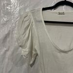 Free People Intimately Ava White Puff Sleeve Bodysuit Size Small Photo 2