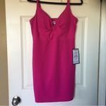 Emerald Sundae  dress XL hot pink fitted bodycon padded top crisscross front NWT Photo 3